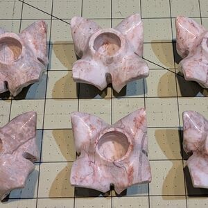 Vintage Alabaster/Marble Candle Stick Holders Holders